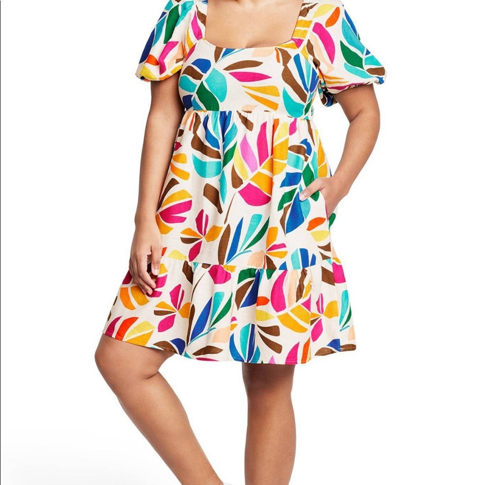 Colorful Floral Women's Dress